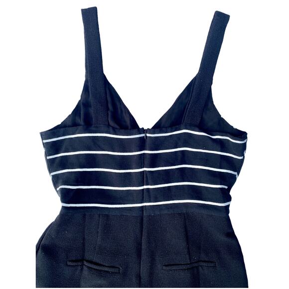 MINKPINK Moonshine Wrap Front Romper Black Striped Women's Size Small - Picture 11 of 14